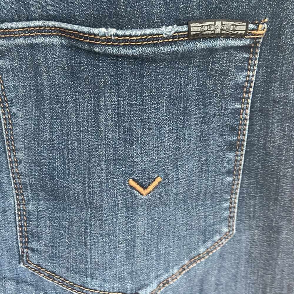 🕶️Hudson Rosalie Wide Leg Ankle Jeans Dark Denim Sz 34 14/16 - Picture 9 of 10